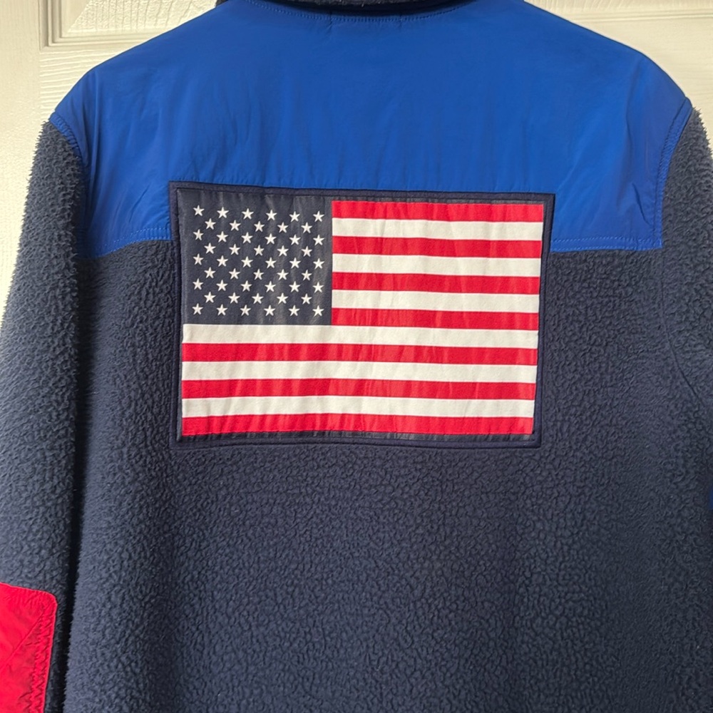 Polo by Ralph Lauren Men's Navy and Royal Blue 2022 Olympic Team Jacket - Picture 7 of 11